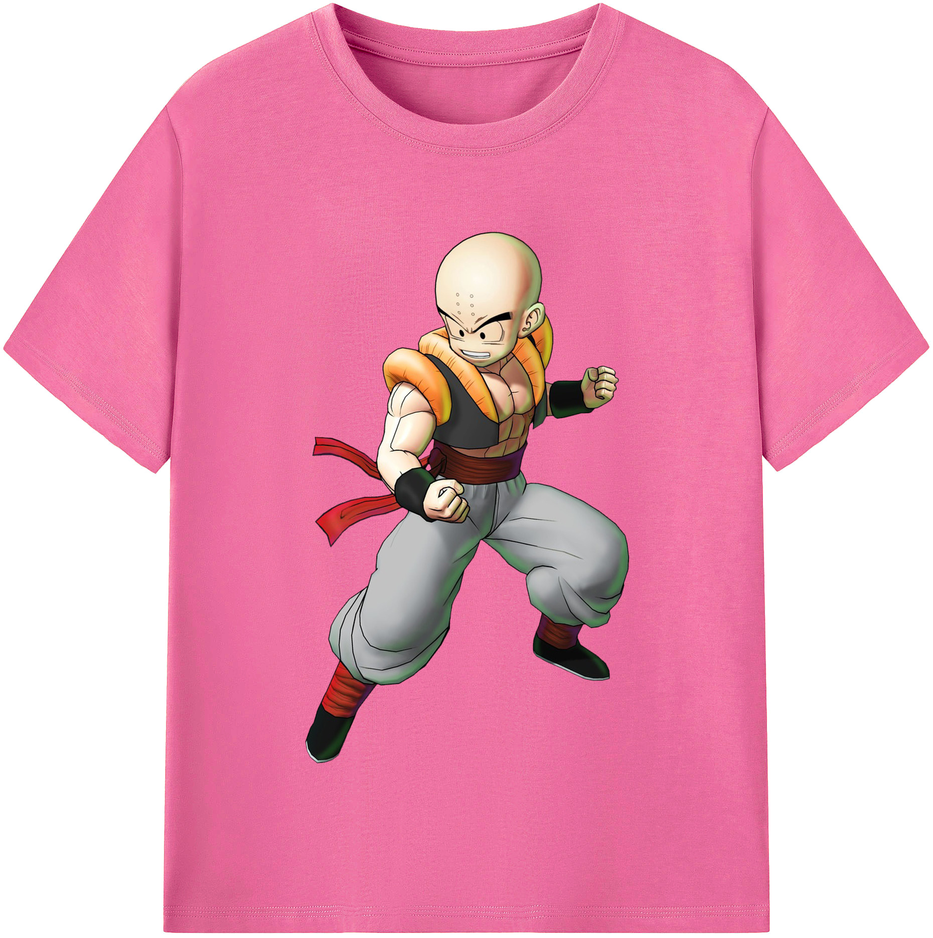 （画像用） ドラゴンボール クリリン DRAGON BALL krillin レディースカジュアルプリントTシャツ（綿100％）